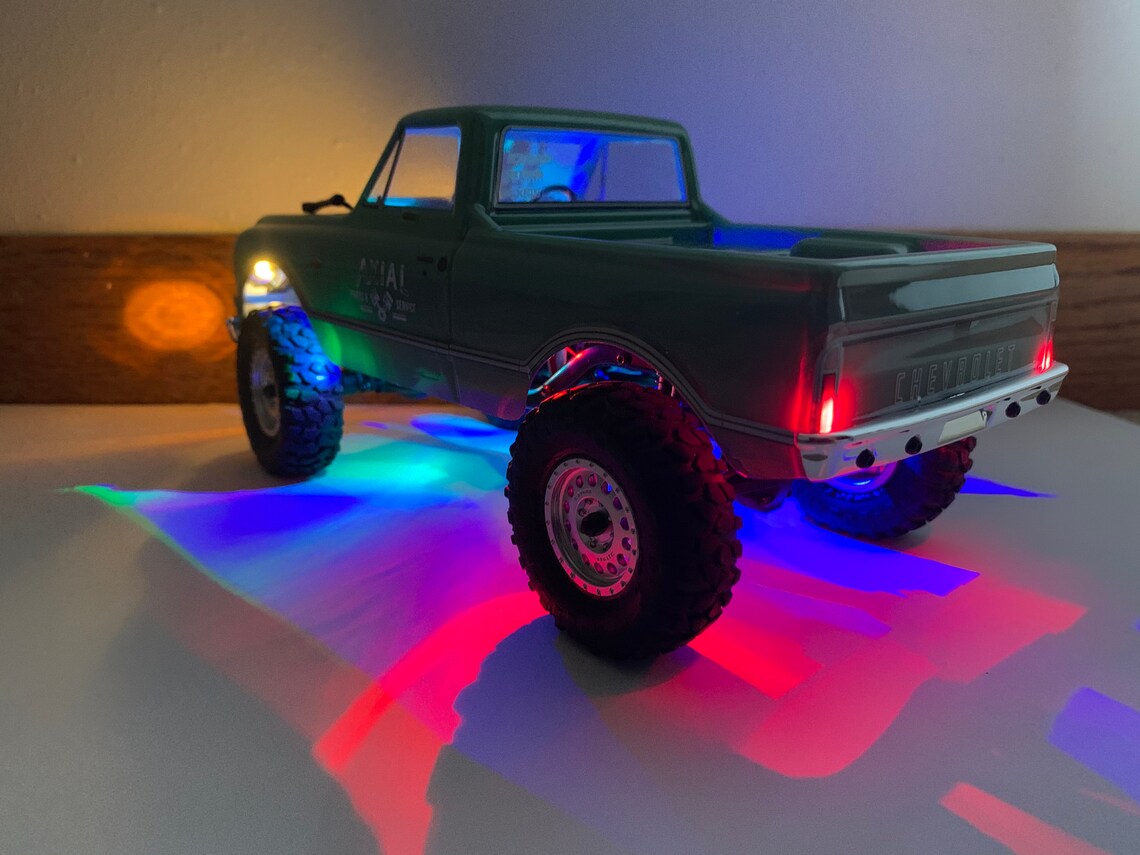 Axial SCX24 RGB LED Rock Lights C10 Jeep Deadbolt B17 Betty Etsy