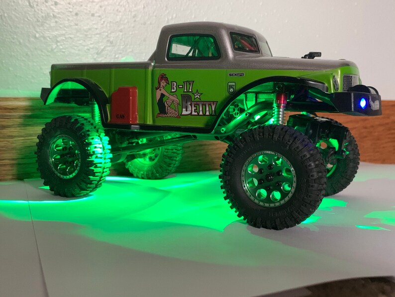 Axial SCX24 GREEN LED Rock Lights C10 Jeep Deadbolt B17 Betty Etsy