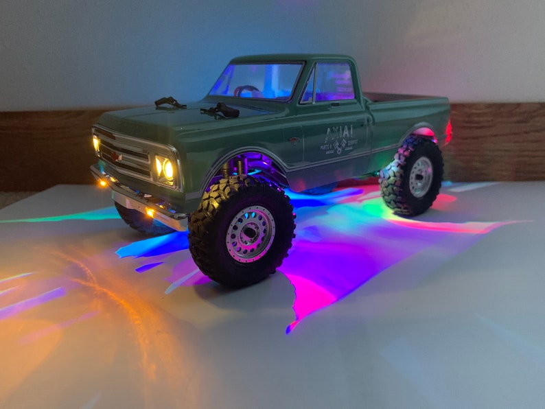 Axial SCX24 RGB LED Rock Lights C10 Jeep Deadbolt B17 Betty Etsy