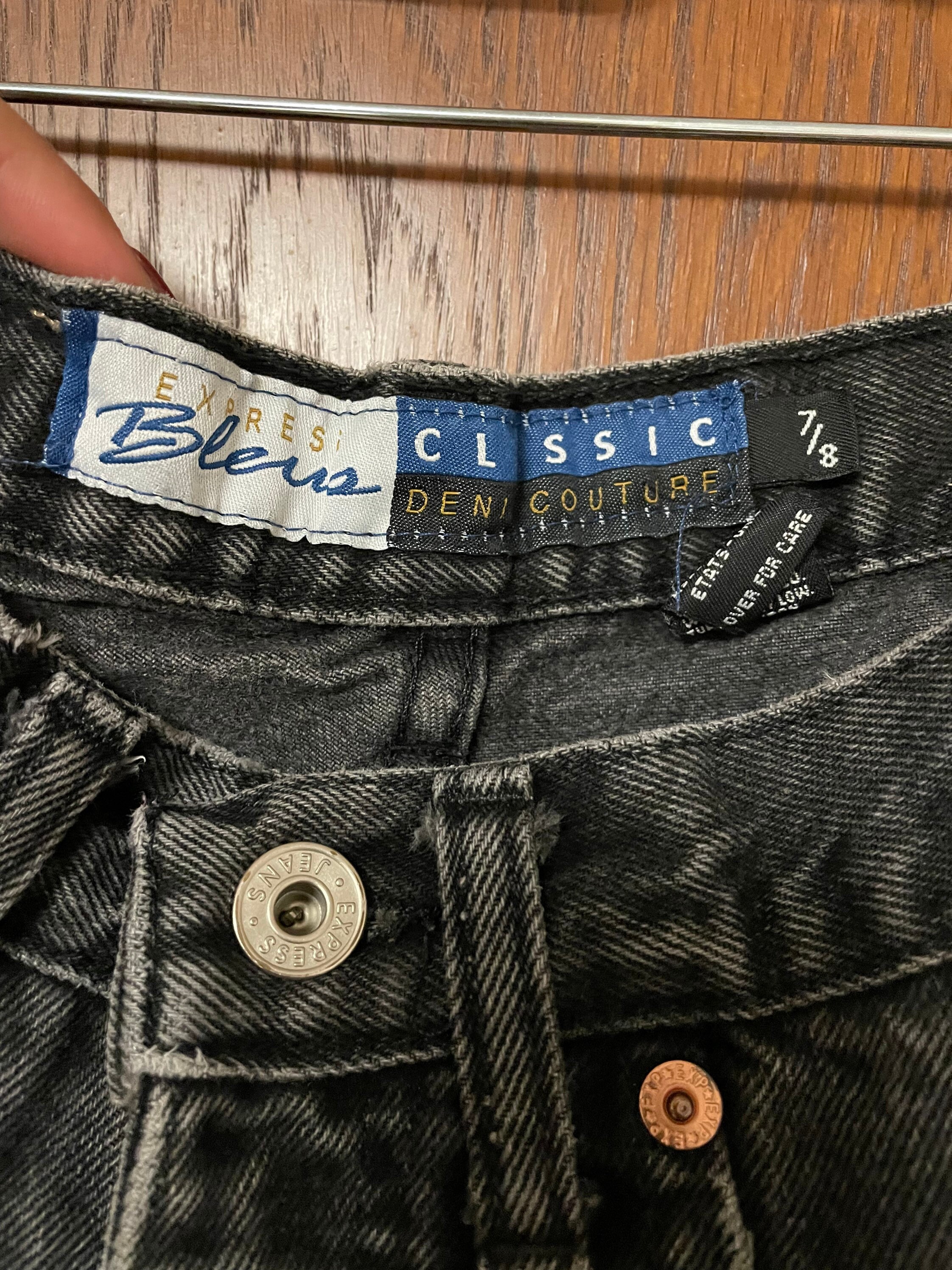 VINTAGE MOM JEANS Express Bleus 7/8 
