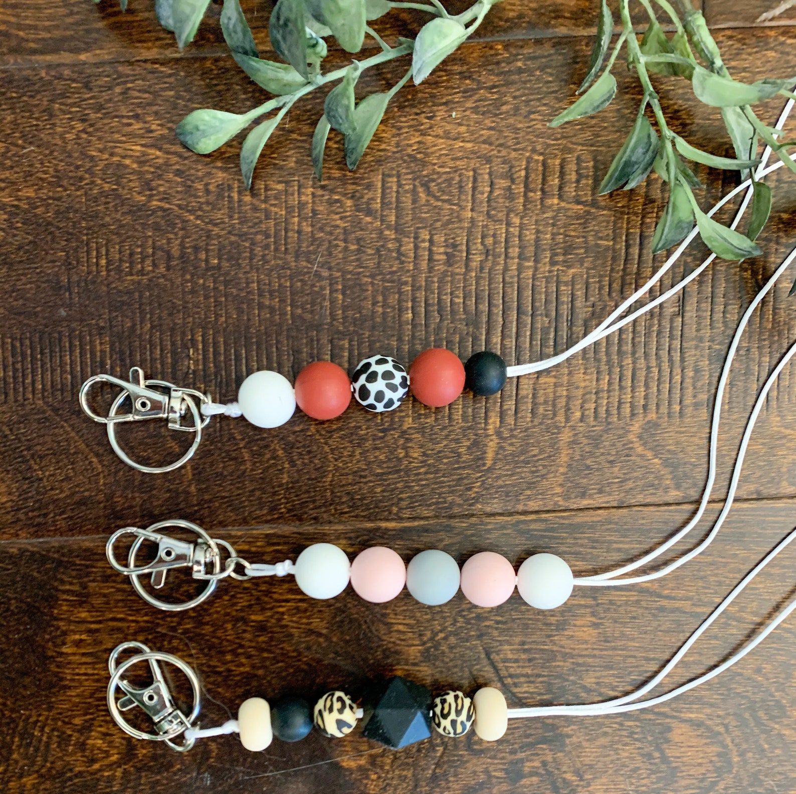 Silicone Beaded Lanyard Etsy