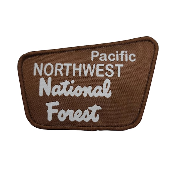 Pacific Northwest National Forest Sign Patch Sew on or Iron on patch 3.0 inches Highest Quality