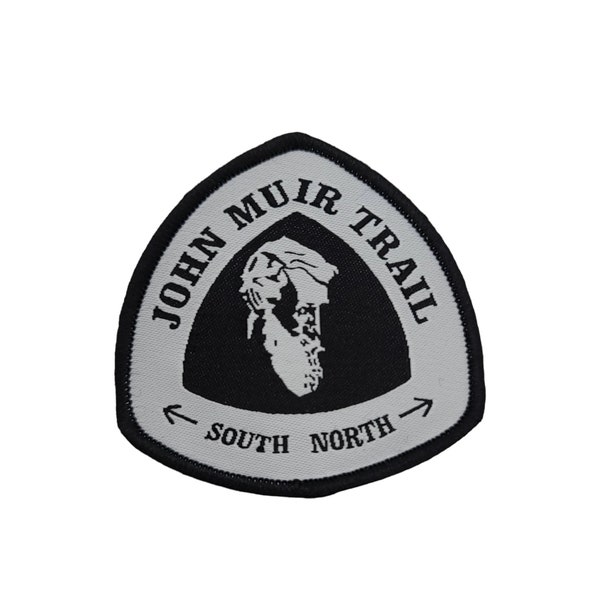 John muir trail Sew on or Iron on Woven patch 2.5 inches 
