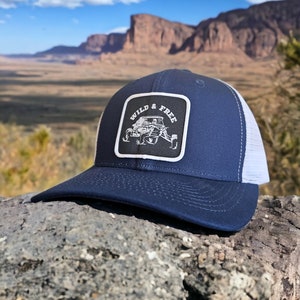 UTV Trucker Hat With Wild And Free Patch image 2