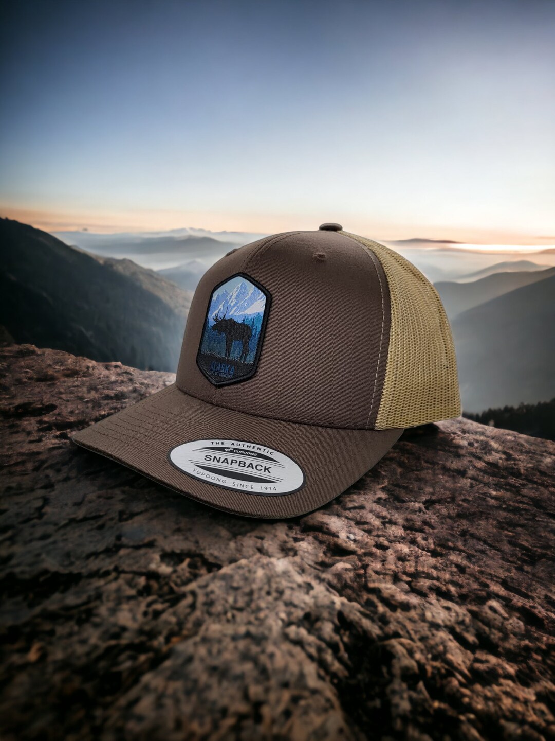 Alaska Trucker Hat With Last Froniter Patch Etsy