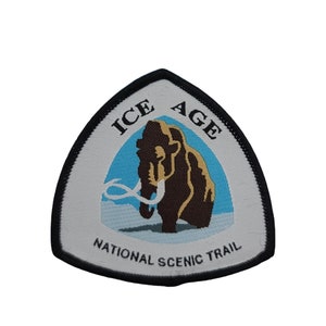 Ice Age Trail Sew on or Iron on patch 2.5 inches Highest Quality