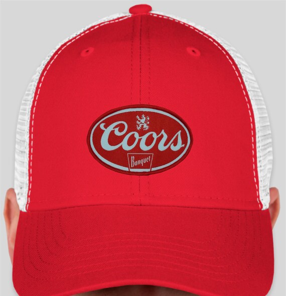 Coors Vintage Trucker Hat with Coors Banquet Woven Patch Etsy