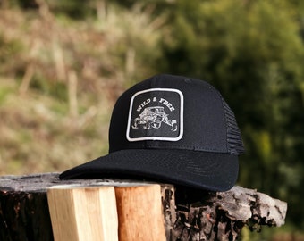 UTV Trucker Hat With Wild And Free Patch