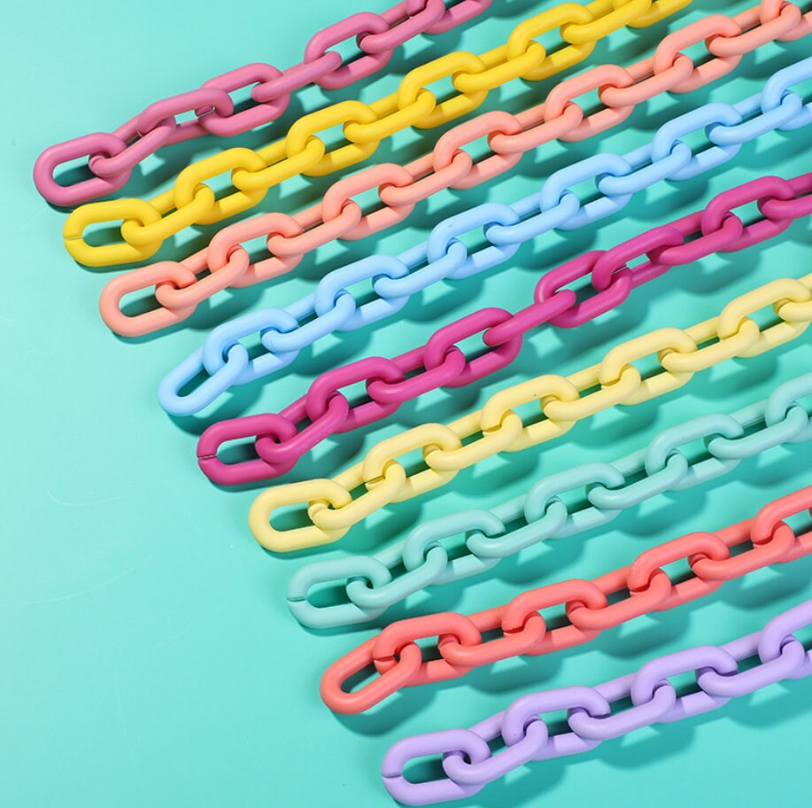 High quality acrylic chain/diy color chain buckle chain/shoulder stra…
