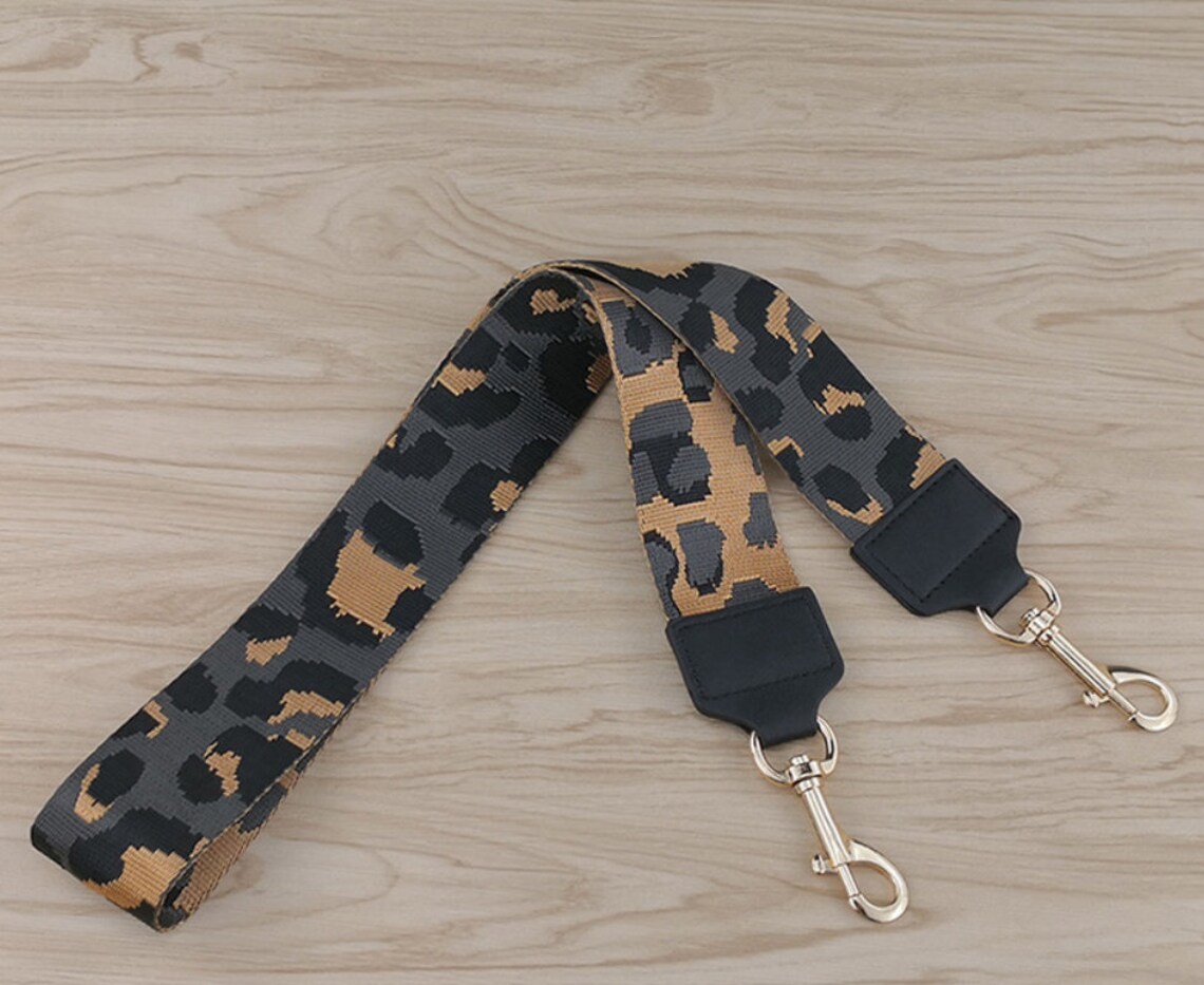 5.0cm Wide Strap/color Leopard Print Shoulder Strap/webbing Etsy