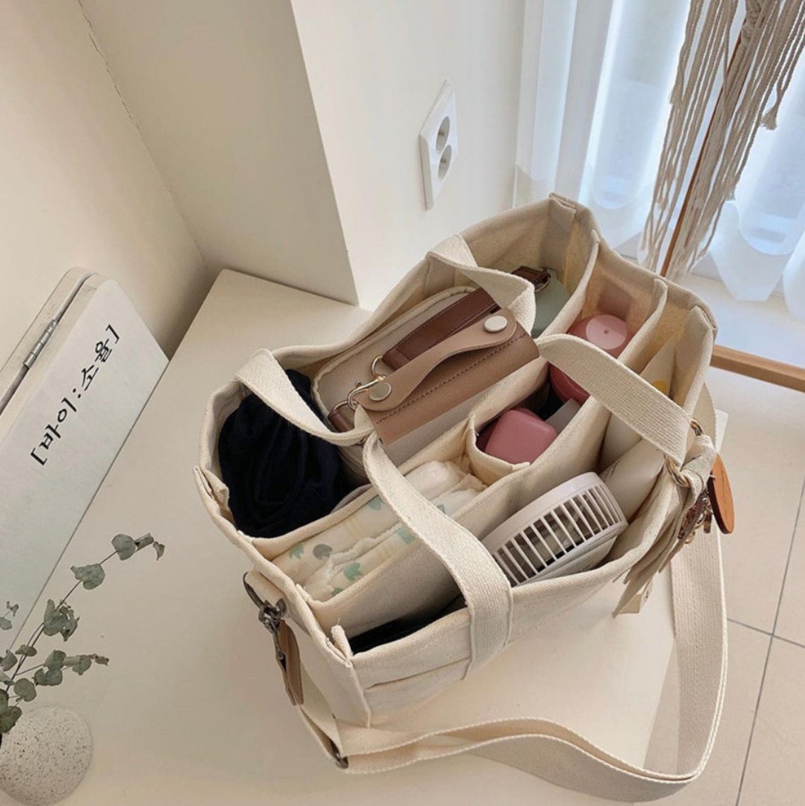 Largecapacity Canvas Bag/tote Bag/shoulder Bag/simple Canvas Etsy