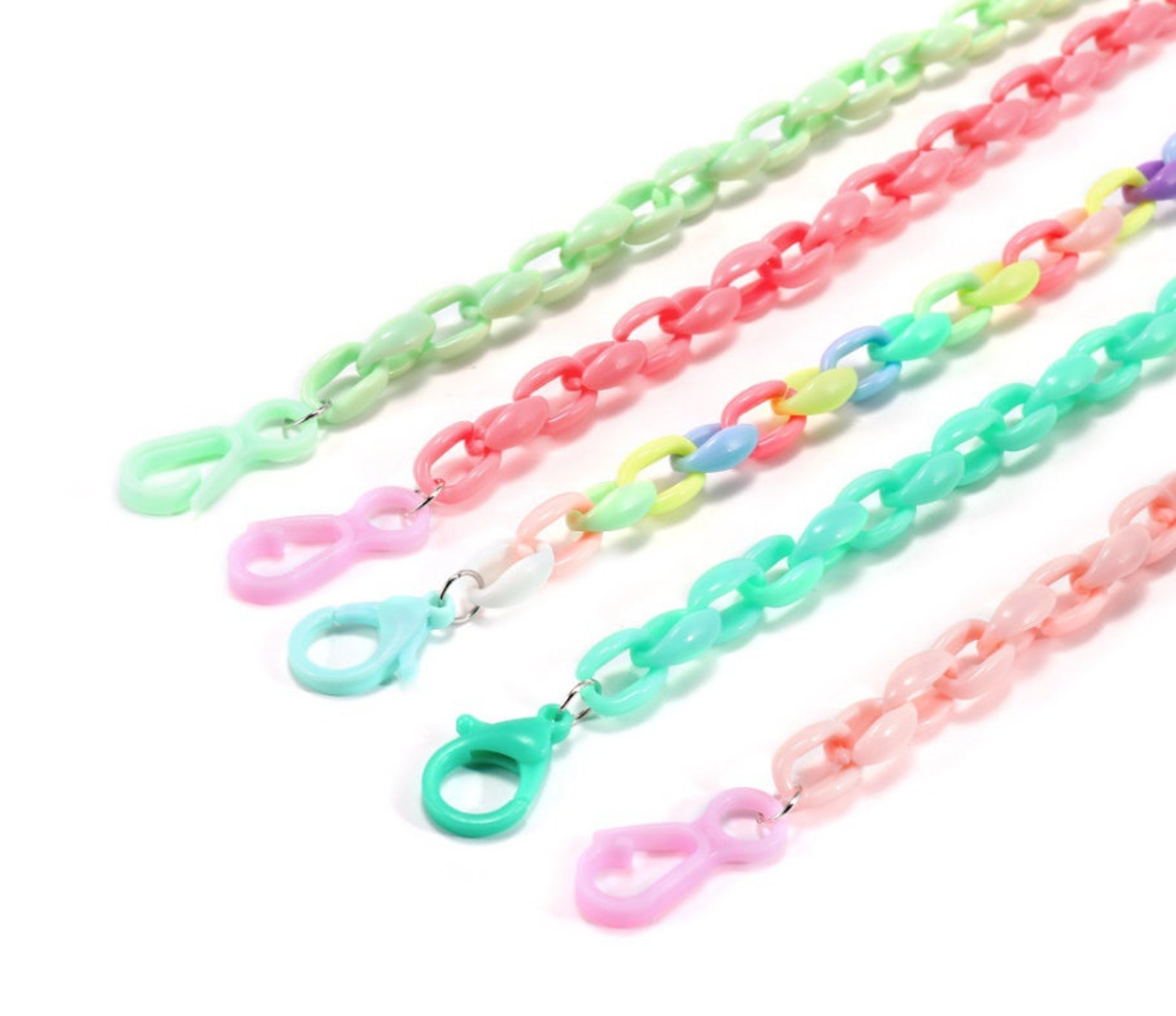 50pcs/acrylic chain link/11mm acrylic chain/acrylic open Etsy