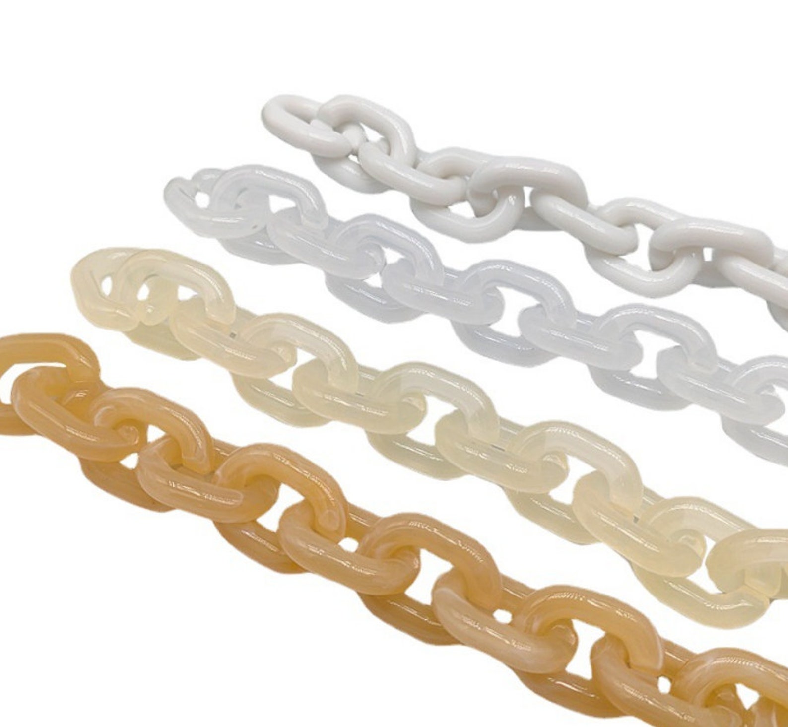 100pcs/acrylic Chain Link/1723mm Acrylic Chain/acrylic Open Etsy