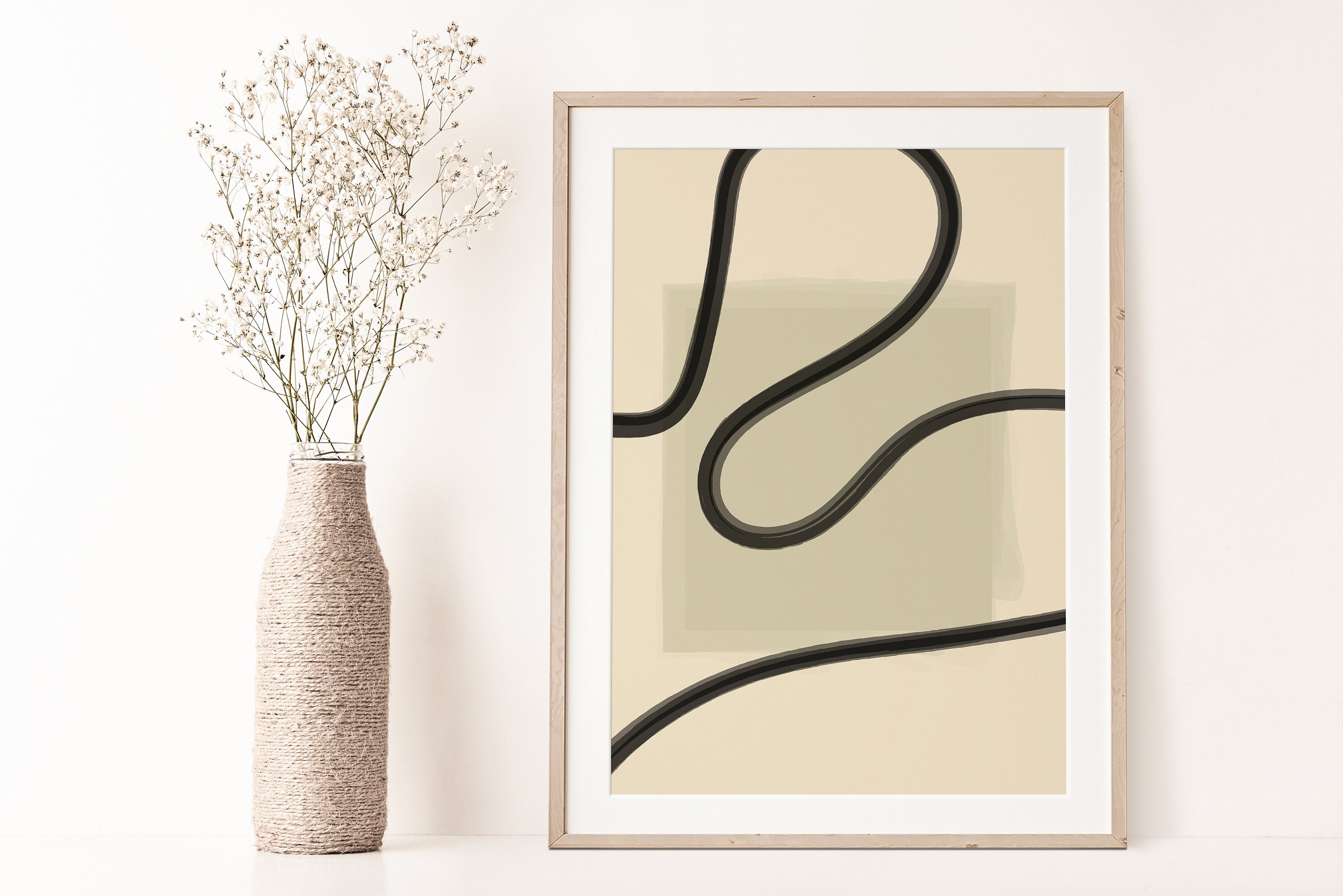 Minimalist Wall Art Set Wall Art Set of Three Minimalist | Etsy