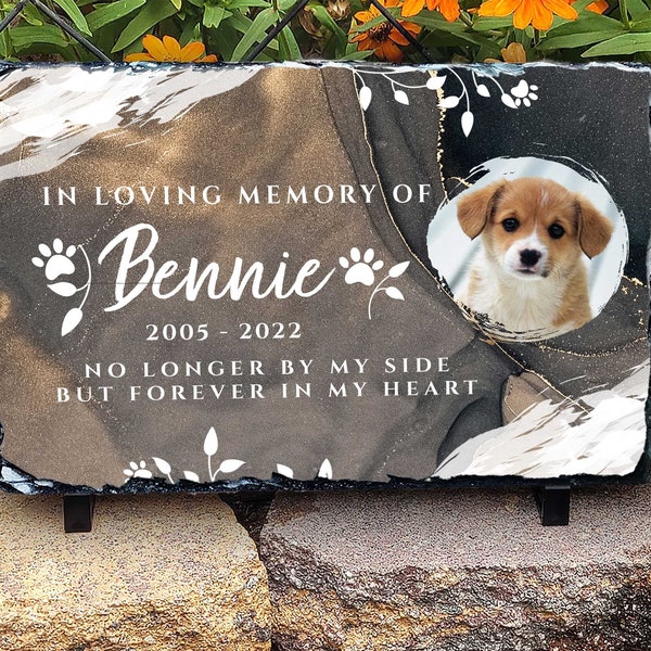 Pet Loss Gift, Pet Memorial, Pet Memorial Stone, Personalized, Garden Memorial Stone, Pet Grave Marker, Granite Stone