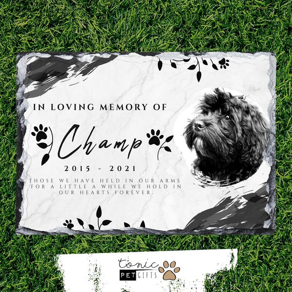 Pet Memorial Gift, Pet Memorial Stone, Personalized, Pet Loss Gift, Garden Memorial Stone, Pet Grave Marker, Granite Stone