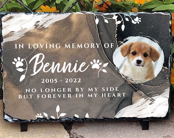 Pet Loss Gift, Pet Memorial, Pet Memorial Stone, Personalized, Garden Memorial Stone, Pet Grave Marker, Granite Stone