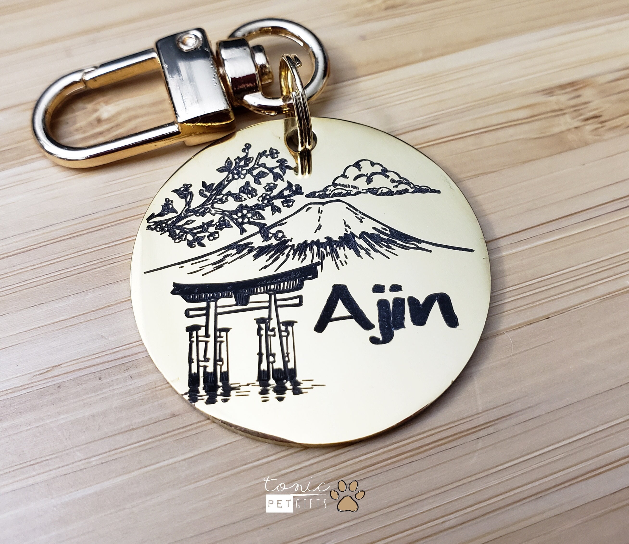 Personalized Dog Tag Gold Plating Dog 