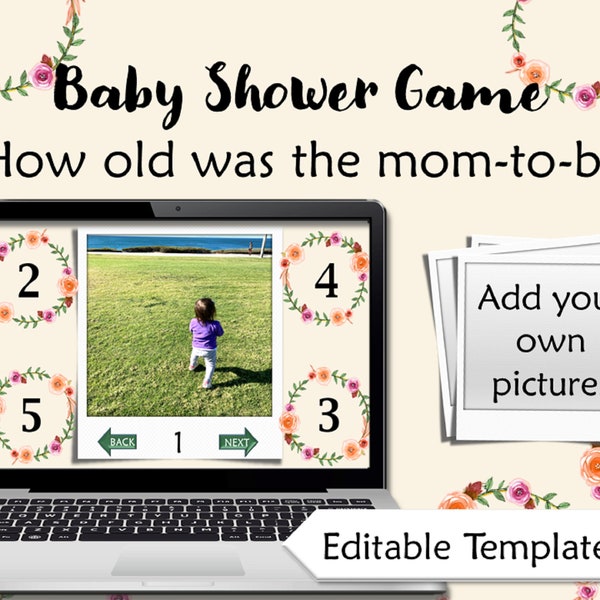 Virtual Baby Shower Powerpoint Etsy