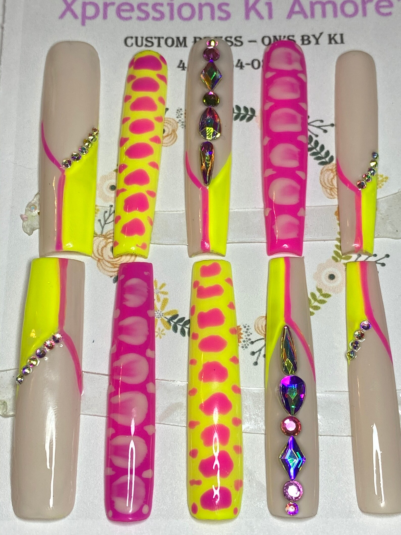 XXXL Square Extendo PressOn Nails Etsy