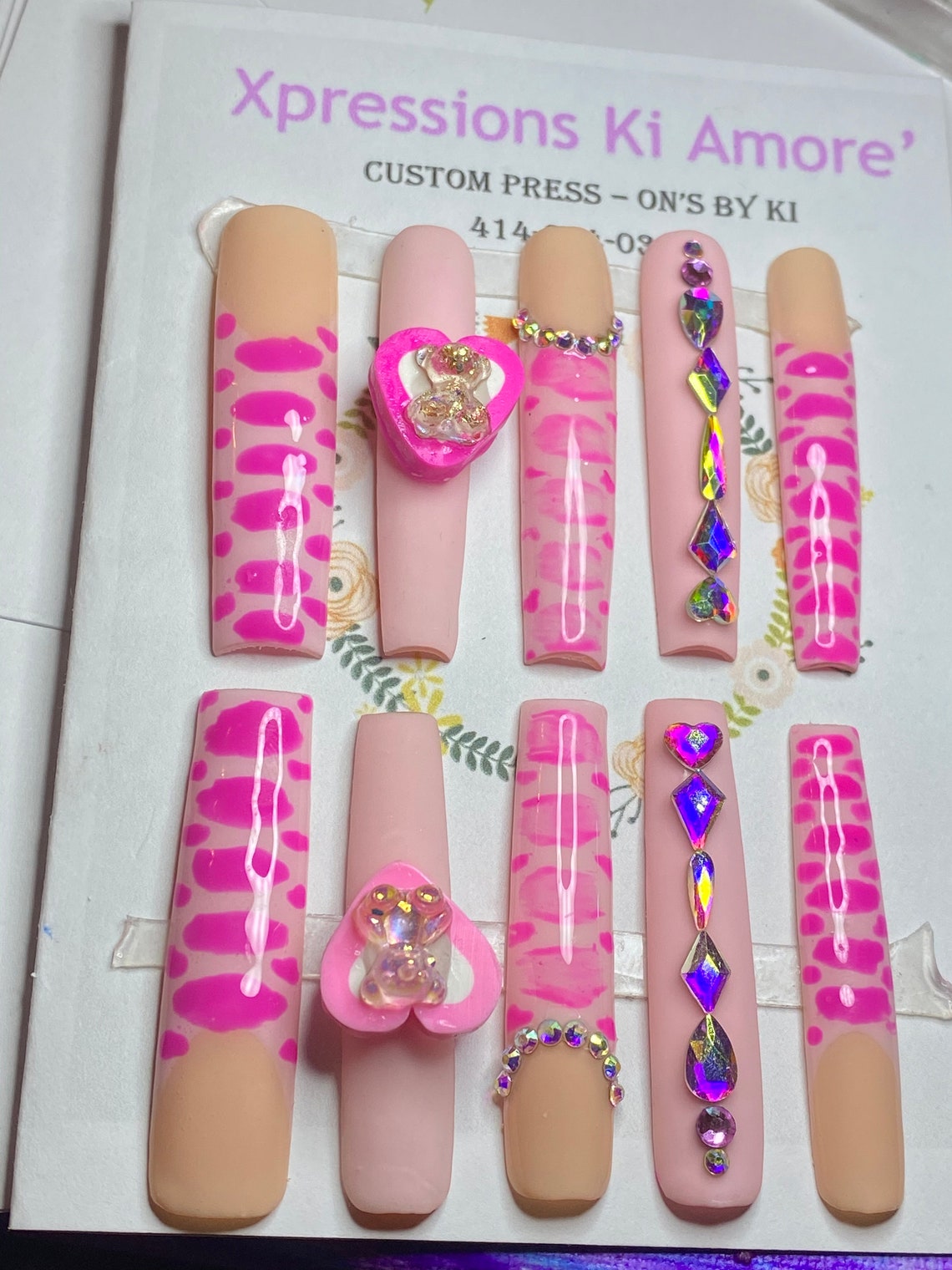 XXXL Square SASSY Extendo PressOn Nails Etsy