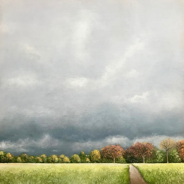 Novemberlicht - Limitierte Auflage Herbst Landschaft Kunstdruck