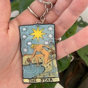 Tarot card keyring