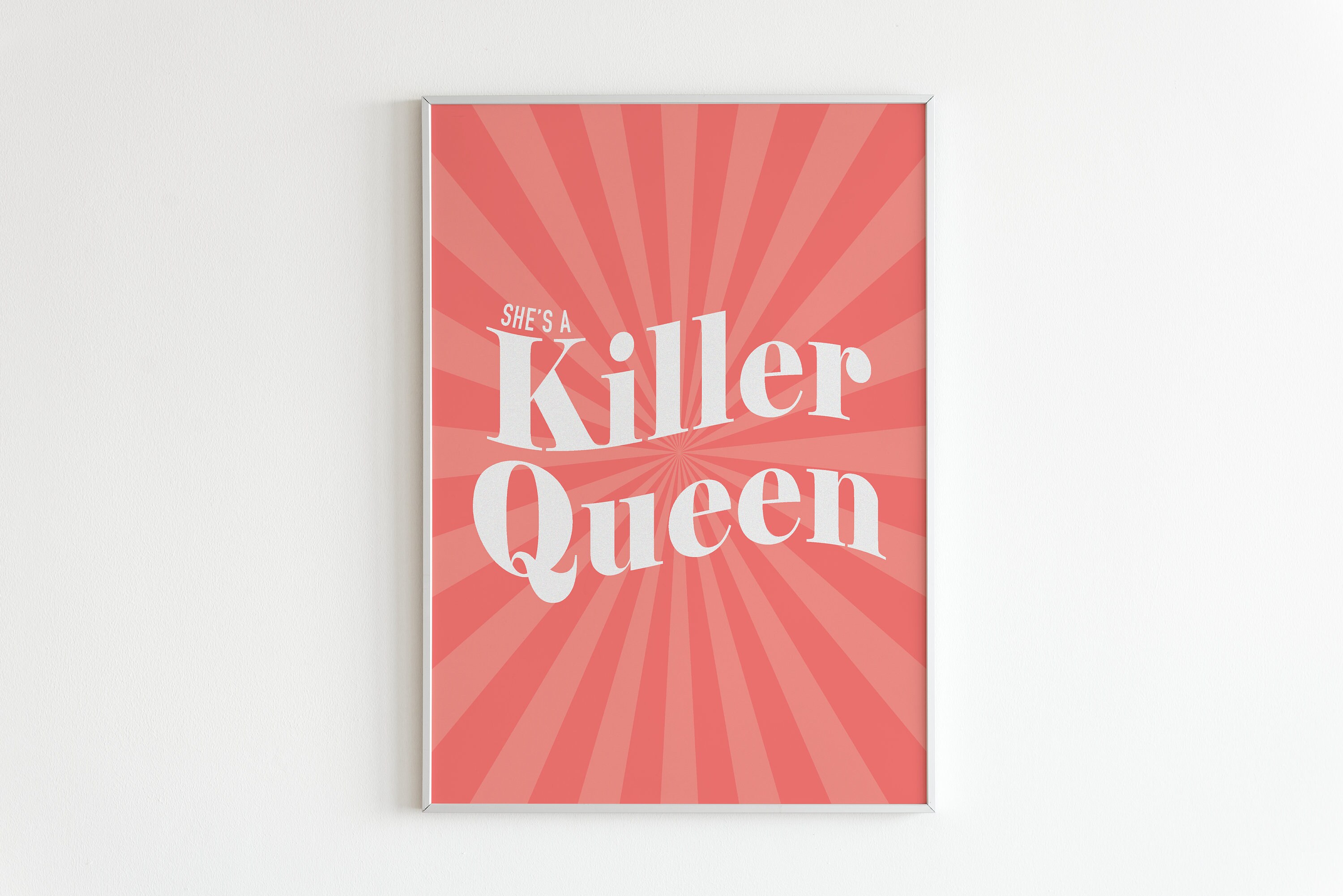 Killer Queen Queen Lyrics Wall Art Typography Wall Art - Etsy
