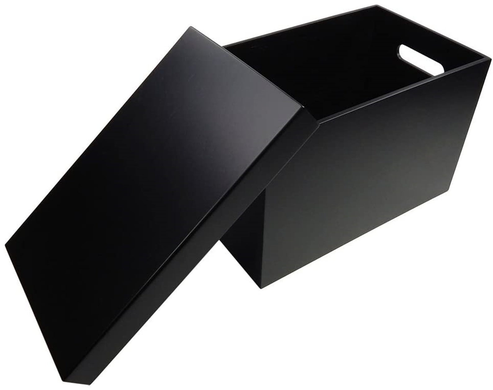 Black Wood Multipurpose Storage Box with Lid Medium Etsy