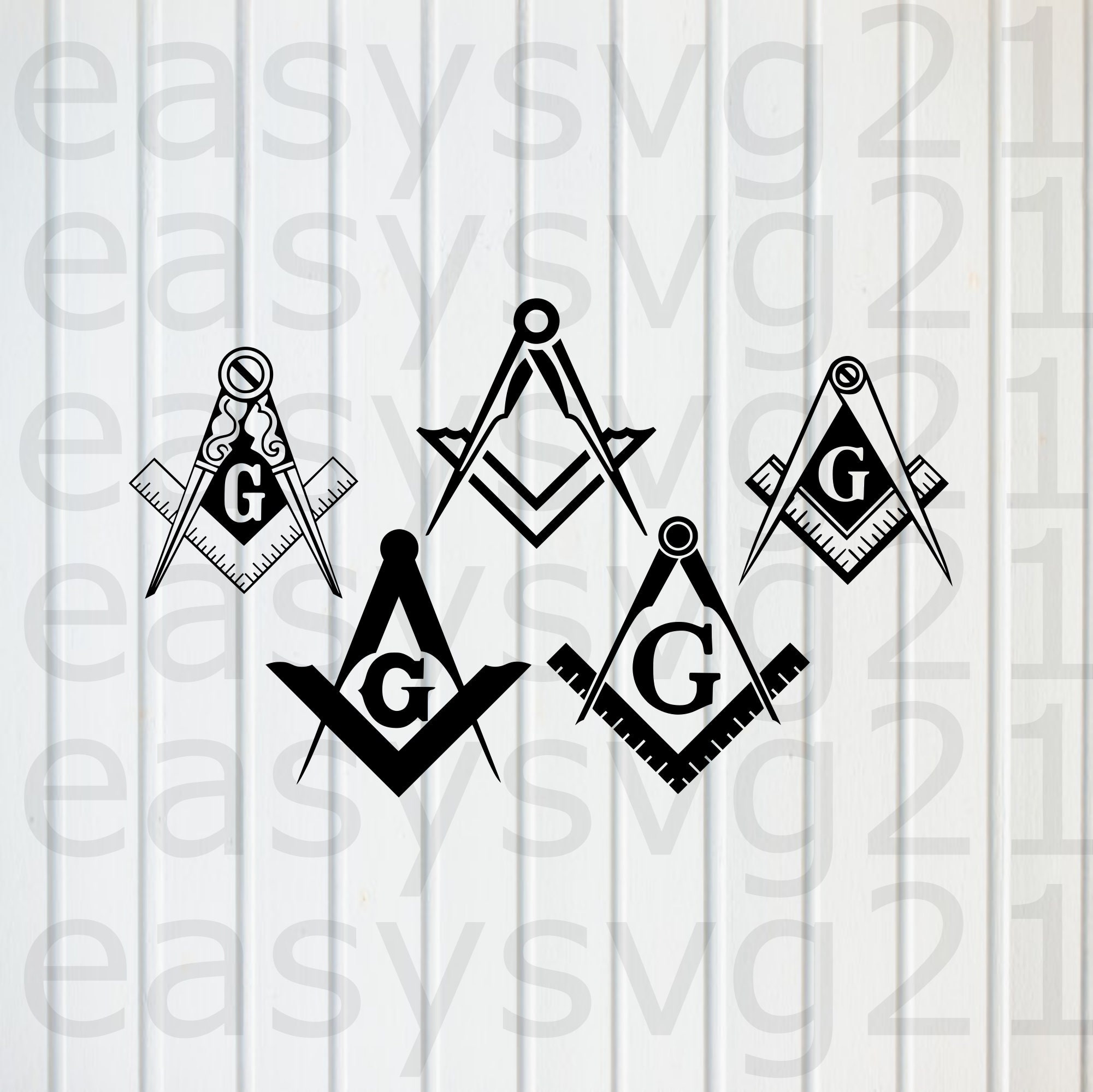 Symbol Mason svg Bundle Mason Clipart Cricut Silhouette | Etsy