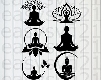 yoga svg, clipart, bundle yoga, cricut, silhouette, cutting files, T-shirt printing, vector, design files, eps, png, dxf, svg, pdf
