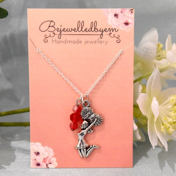 The Vampire Diaries Caroline Forbes inspired cheerleading charm necklace | Stirling silver