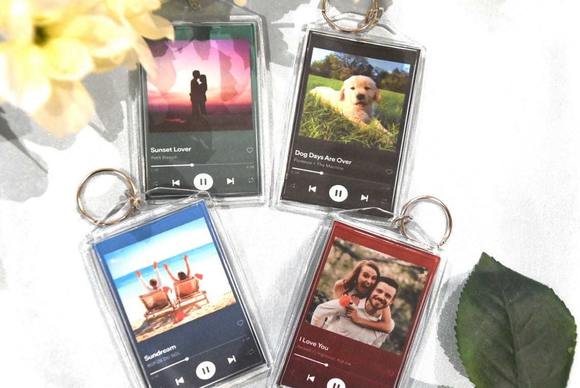 Personalised Spotify Keyrings Music Keyring Gifts for Him Etsy UK