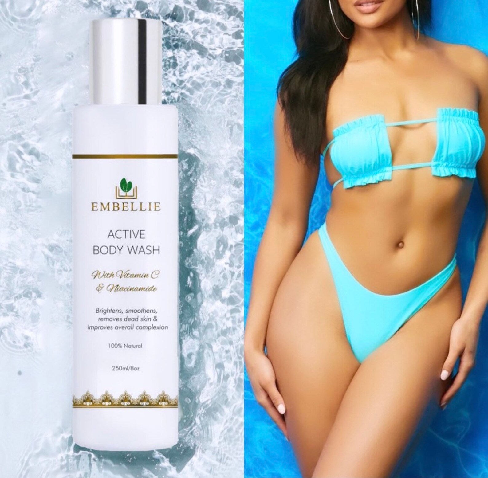 Active Brightening Body Wash With Alpha Arbutin Natural Etsy UK