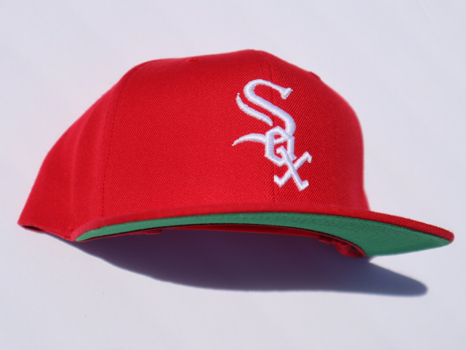 FREE Custom Text Red White Sox Hat Custom Text Snapback Etsy