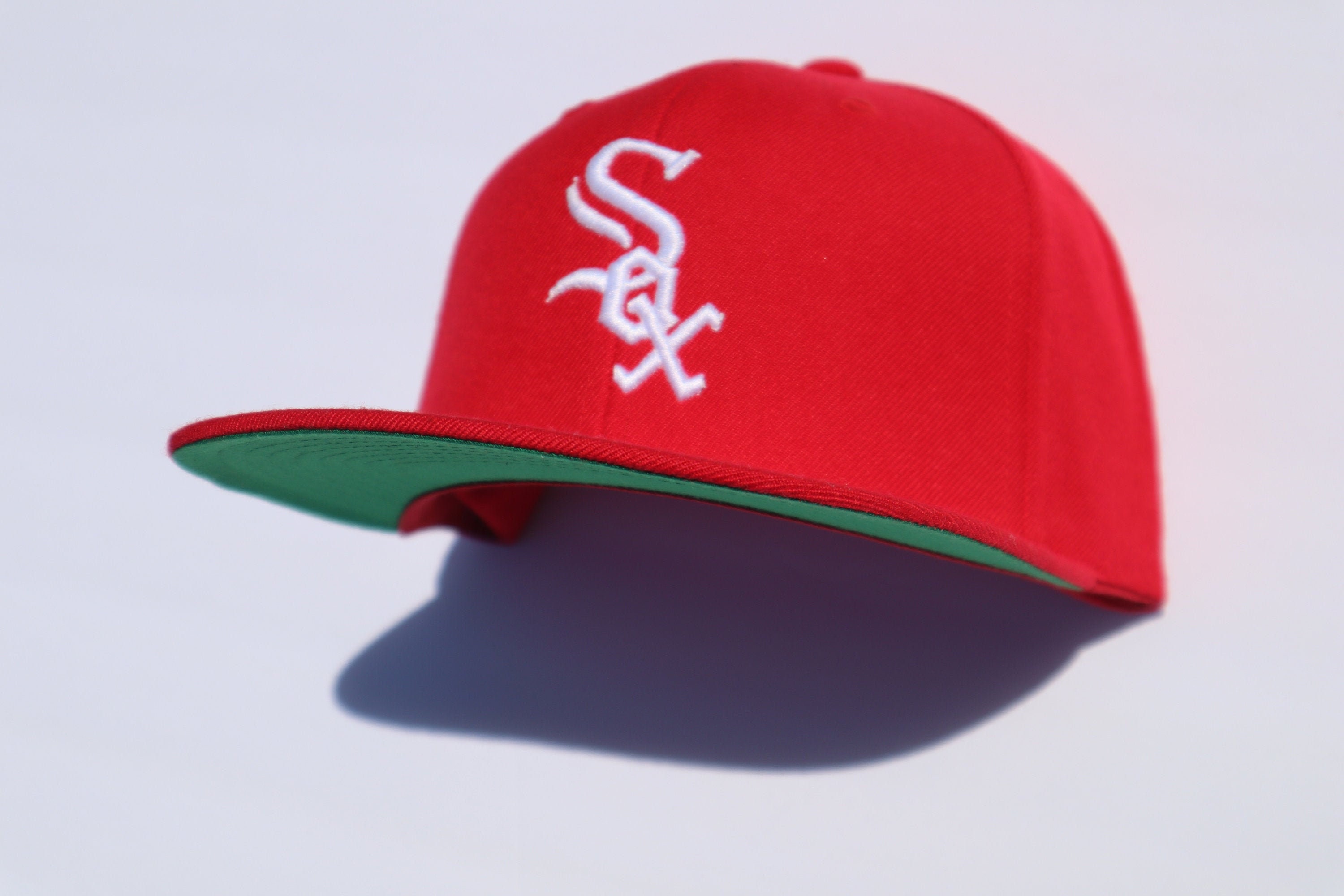 FREE Custom Text Red White Sox Hat Custom Text Snapback Etsy