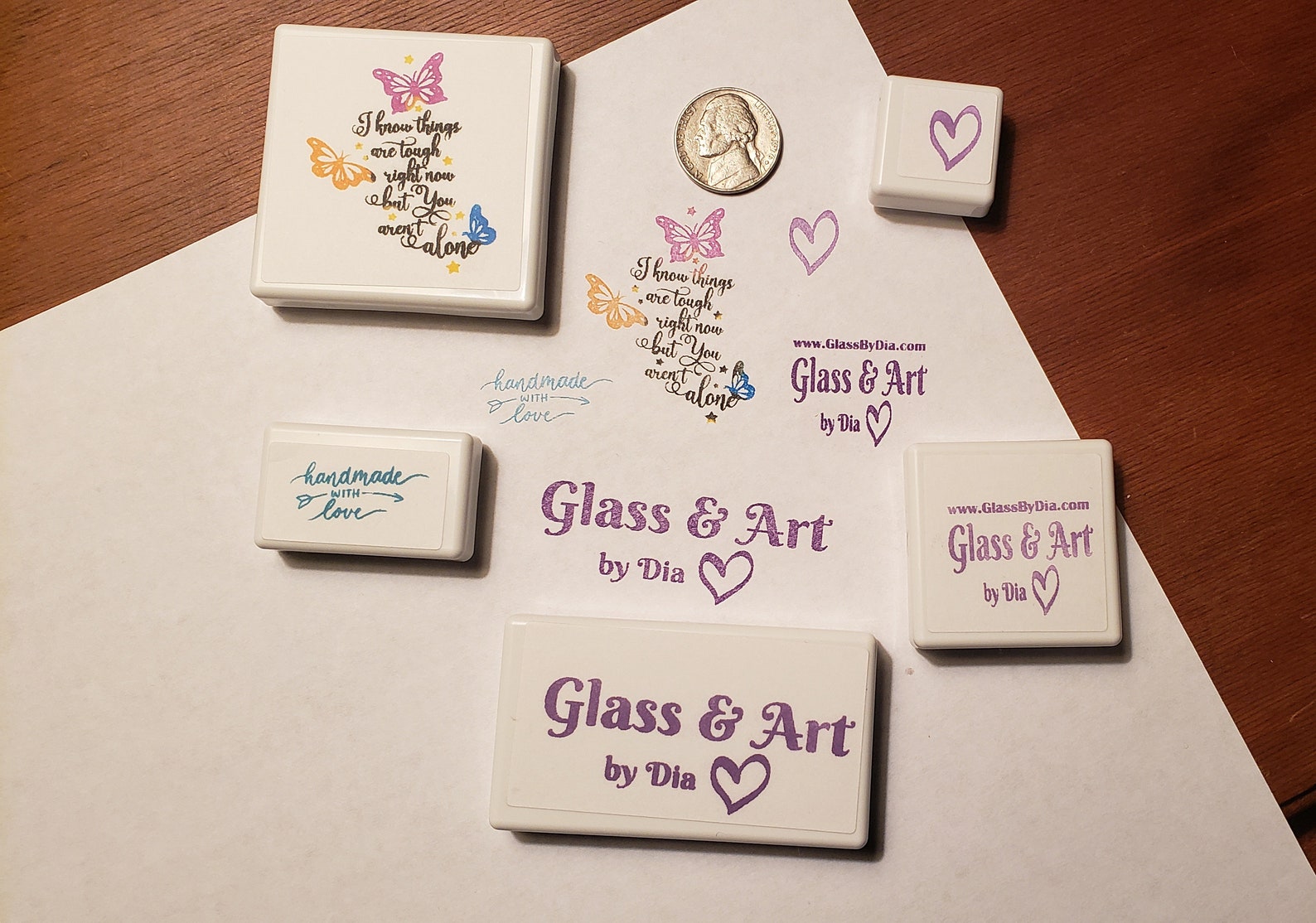 Custom Preinked Stamps Personalized With Your Art, Logo, or Words