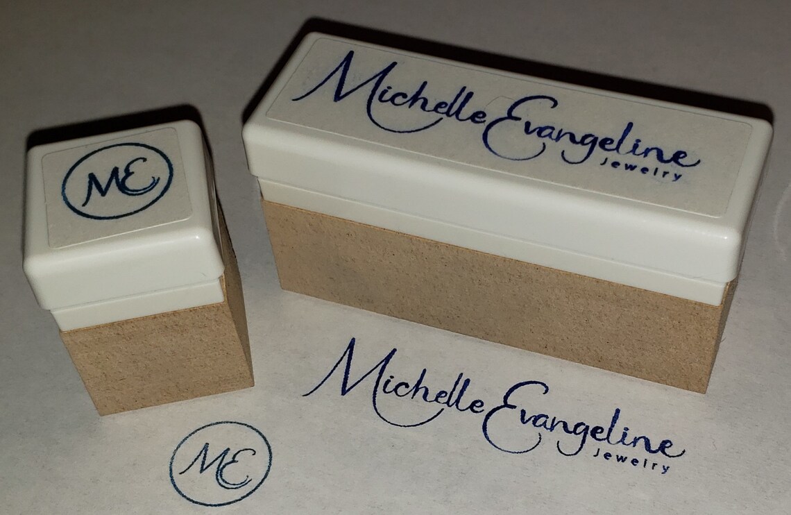 Custom PreInked Stamps Personalized with your Art Logo or Etsy