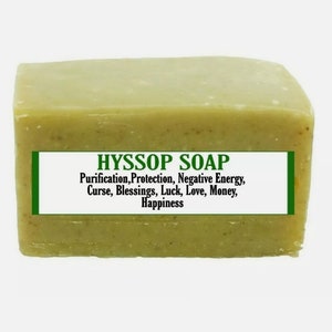 Hyssop Purification Soap, Protection, Love, Negative Energy, Luck image 1