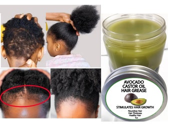 Avocado hair growth grease, thick hair , long hair