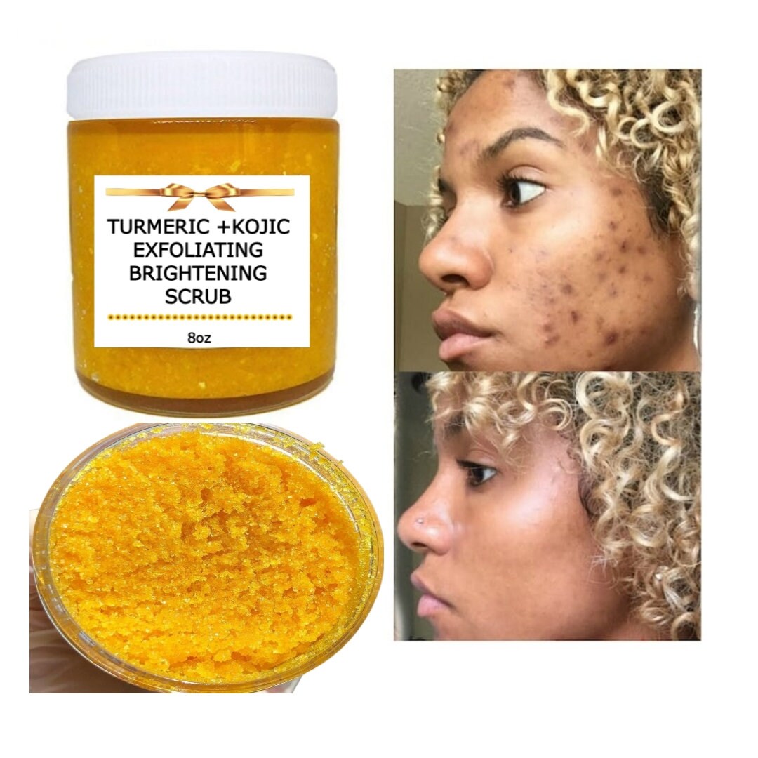 Turmeric Scrub, Dark Spots Eraser, Even Skin Tone, Brighter Skin
