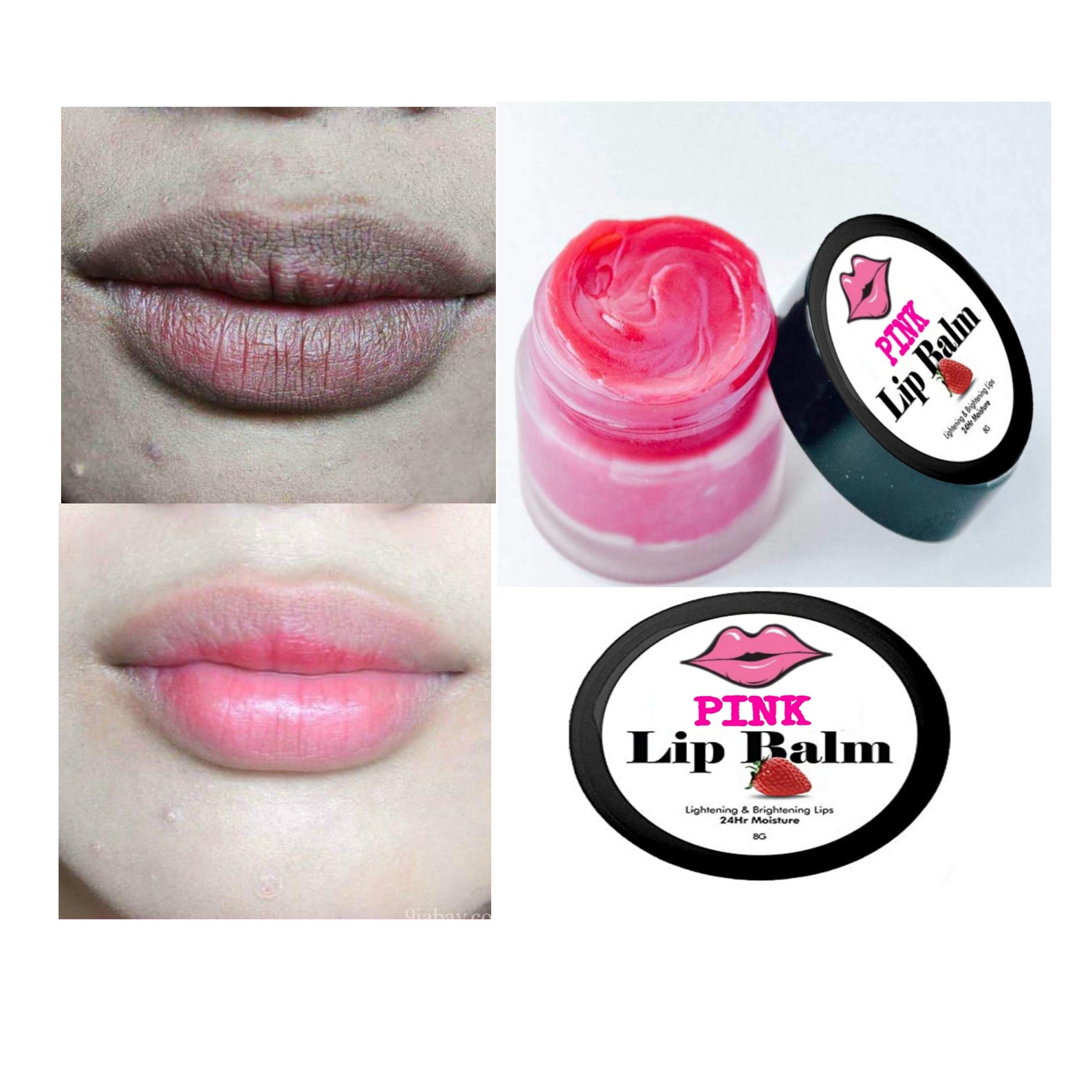 Pink Lips Lips Lightening Balm Smoker Lips Balm Chapped Etsy