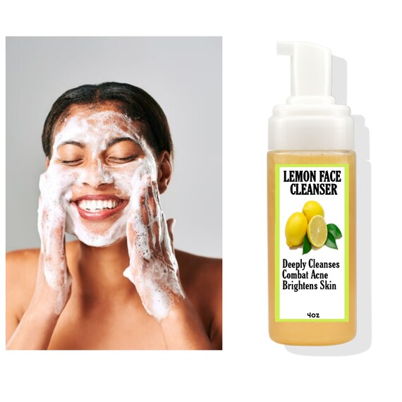 Lemon face cleanser Acne Control Brighter Skin Etsy