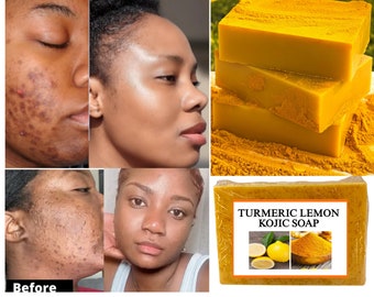 Turmeric Lemon Kojic soap, Glowing skin   best soap Ever