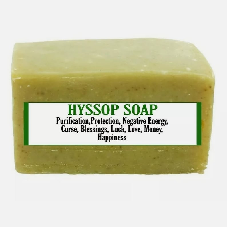 Hyssop Purification Soap, Protection, Love, Negative Energy, Luck image 1