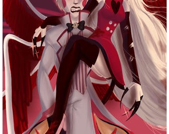 Pôster de Hazbin Hotel: Charlie e Lúcifer