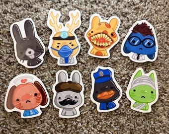 Animal Hospital,Walten Files,Hazbin Hotel, TADC, FNAF, Steven Universe and more Gloss Stickers!!!