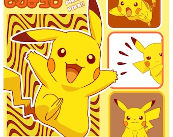 Pôsteres abstratos de Pokémon