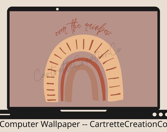 picture Neutral Rainbow Computer Background etsy