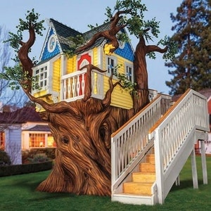 Victorian Tree House - Faytale Children’s Playhouse with Stairs!